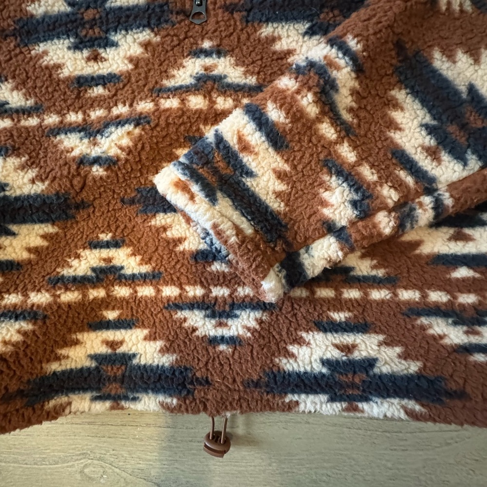 Ae Women’s Brown Patterned Crop Pullover - image 3